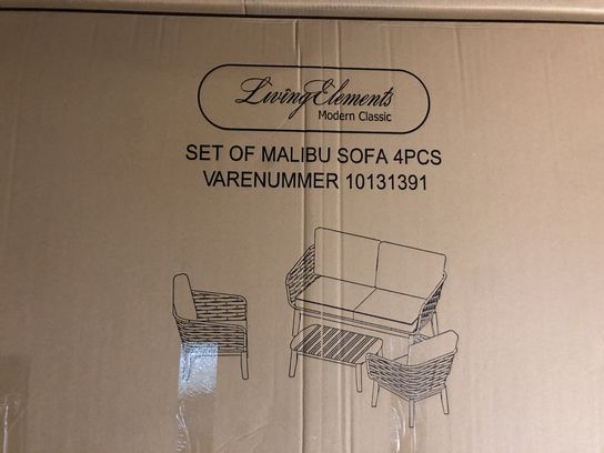 Malibu Loungesæt Sofa, bord & 2 stole