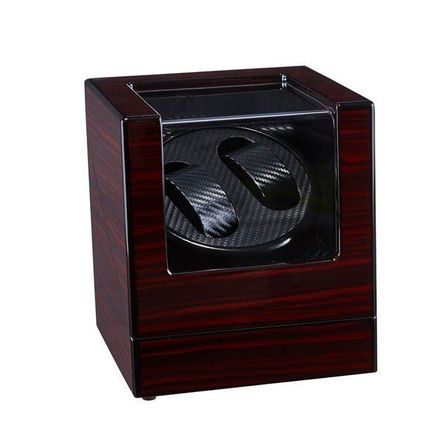 Watch winder til 2 ure med carbon look interiør