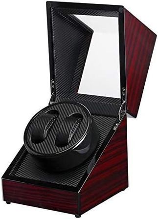 Watch winder til 2 ure med carbon look interiør