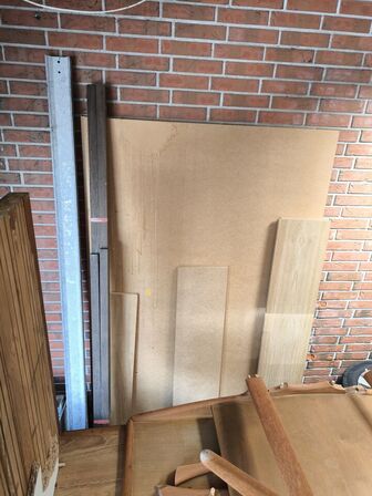 Div. MDF plader og træ