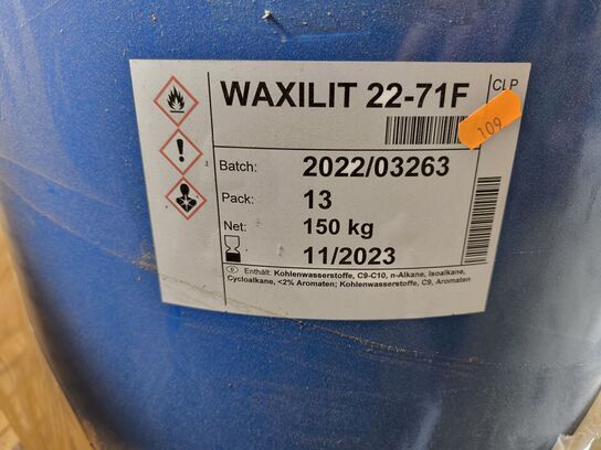 Tønde med  WAXILIT 22-71F ca. 1/3 fyldt