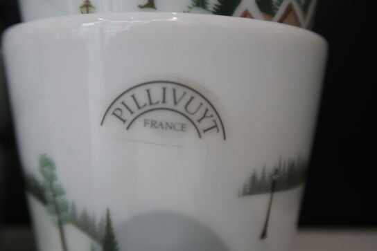 5 stk. Pillivuyt Vinter krus 27 cl hvid
