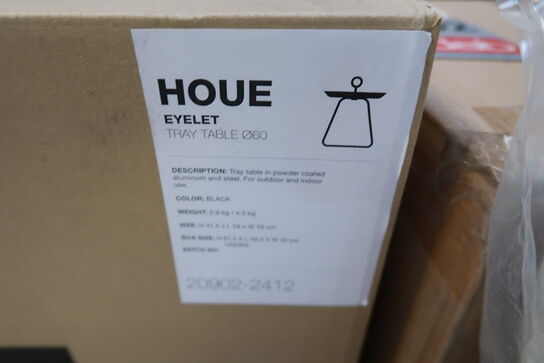 Houe Eyelet mursten bord Ø57 - sort