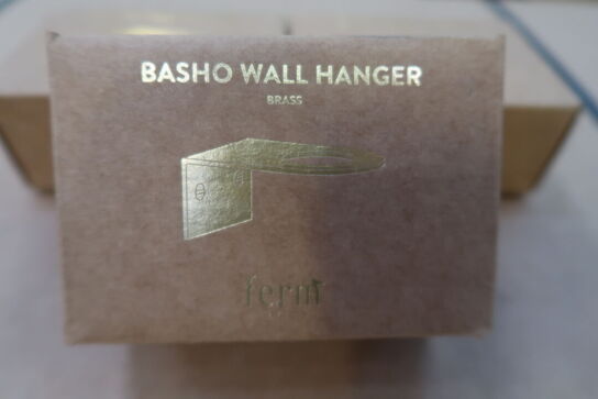 3 stk. ferm LIVING Basho Wall Hanger, brass