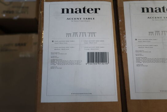 Mater - Accent Small - Sidebord - Sort eg - Ø45 cm