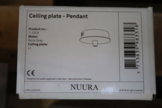 Nuura Ceiling plate 1 - rock grey