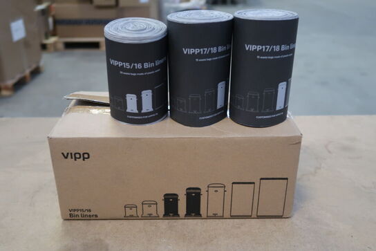 8 pk. Vipp Poser 20 Liter til Vipp 15 / 16 - Genanvendt Plastik