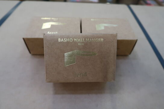 3 stk. ferm LIVING Basho Wall Hanger, brass