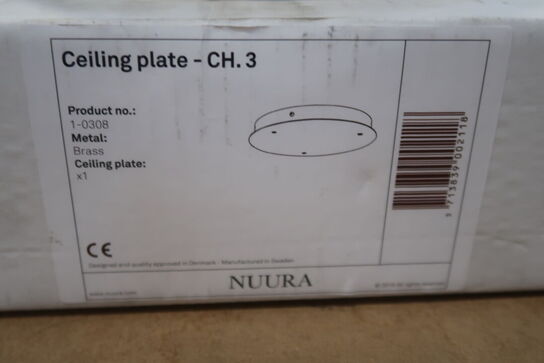 Nuura Ceiling plate 3 - Brass