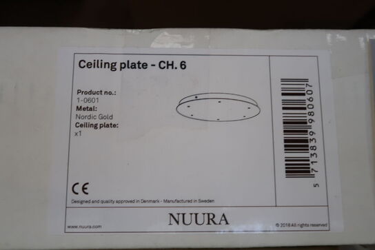 Nuura Ceiling plate 6 - nordic gold