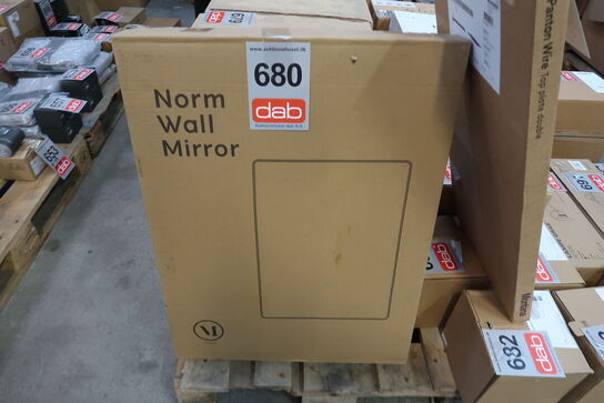 Menu - Norm Wall Mirror Rektangular - Spejl - Hvid  - H130 cm