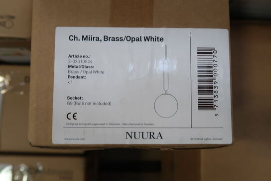 Nuura ch. miira, brass/opal white