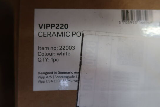 Vipp 220 - Vase - Hvid