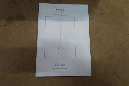 Nuura ch. miira, brass/opal white