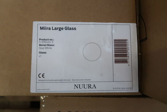 Nuura Miira glass LARGE, opal white