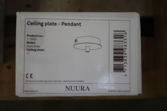 Nuura Ceiling plate 1 - rock grey