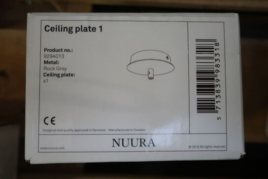 Nuura Ceiling plate 1 - rock grey