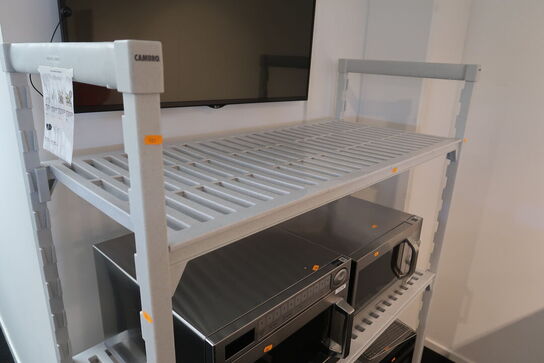 Mobil reol B1380 x D600 x H1790 mm Cambro Premium Shelving (uden indhold)