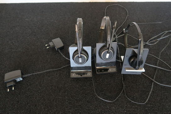 3 stk. headset SENNHEISER