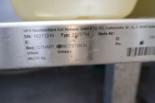 Arbejdsbord Neutral Optima 700 MKN (brugt)