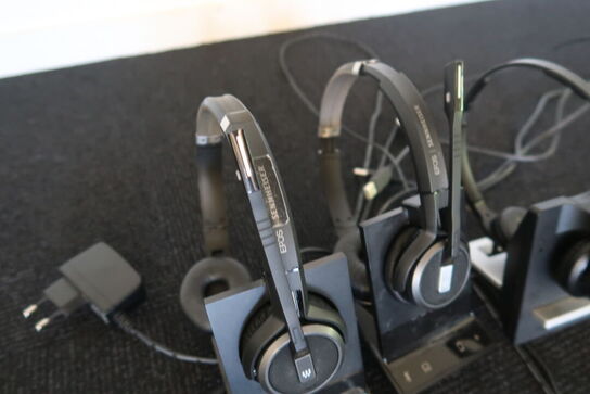 3 stk. headset SENNHEISER