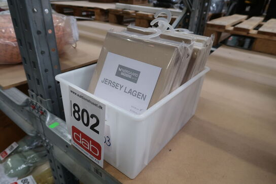 6 stk. Nørgaard Madsen jersey lagen 38x80 cm - Light Brown