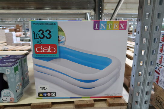 3 stk. Intex Swim Center Familiepool, 770L, 262x175x56 cm