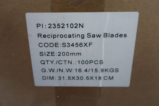 500 pcs. Blades for bayonet saw 200mm Bi-metal