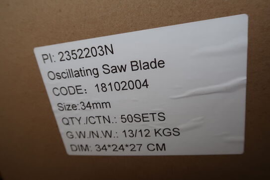 500 pcs. Blades for multicutter 34mm High Carbon Steel