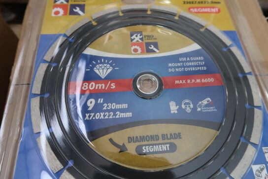 30 pcs. Diamond blades 230mm (Segment)