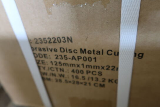 400 pcs. Cutting discs 125mm for metal and stainless