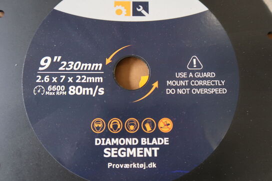 20 pcs. Diamond blades 230mm (Segment)