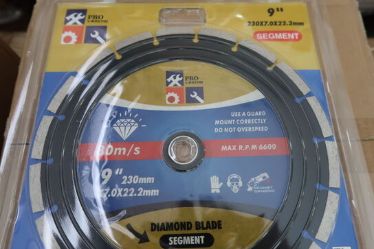 30 pcs. Diamond blades 230mm (Segment)