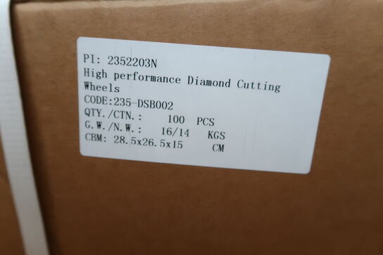 100 pcs. Diamond blades 125mm (Segment)