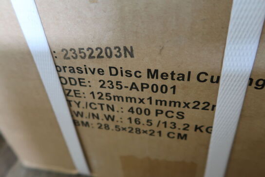 400 pcs. Cutting discs 125mm for metal and stainless