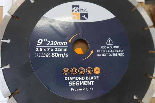 20 pcs. Diamond blades 230mm (Segment)