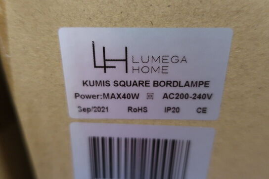 Bordlampe LUMEGA Kumis square