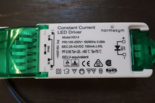 20 stk. Led driver NORMASYM NS14