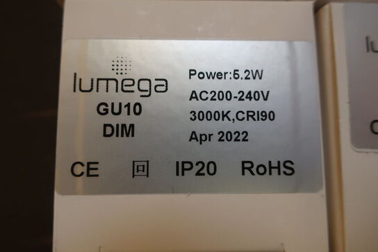 20 stk. spots LUMEGA gu10dim