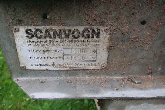 Skurvogn SCANVOGN 2000 årg. 2001