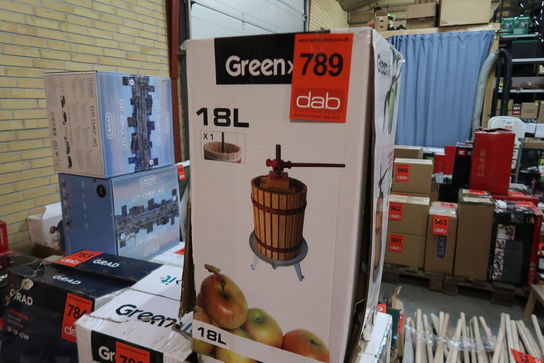 Green>it® frugtpresser 18 liter egetræ