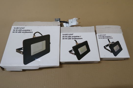 3 stk. LED arbejdslamper 