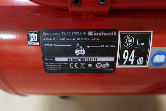 Kompressor, Einhell TE-AC 270/24/10