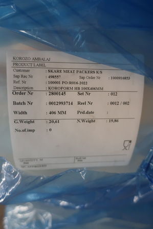 17 ruller lagfilm HB100 406mm x 500m