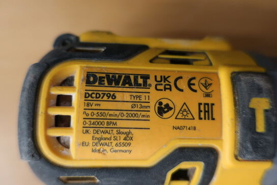 6 stk. maskiner Dewalt med kasse