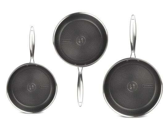 Hybrid nonstick pandesæt.