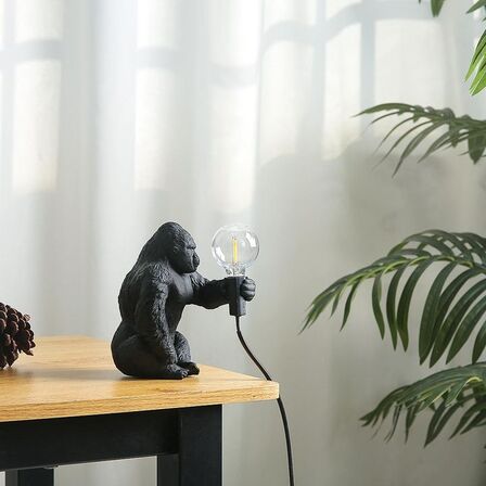 Dekorativ Gorilla lampe Siddende