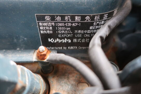 Hydraulikpumpe/trykstation m. KUBOTA D905 motor