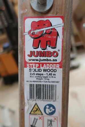 5 trins stige JUMBO 