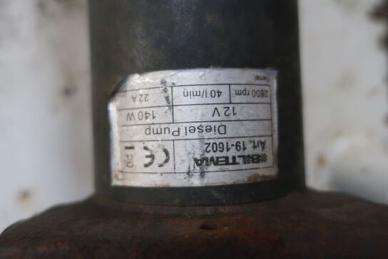 Dieseltank m. pumpe